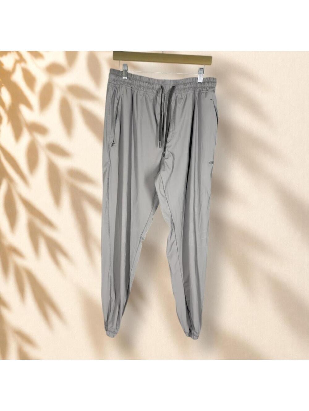 Legend Activewear Track Pants Men XL Gray Drawstring Mid Rise Pockets Gym Run